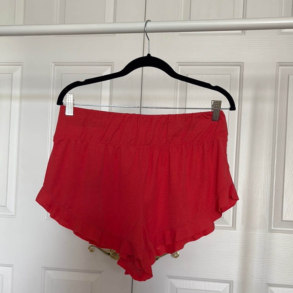 Free People Red Athletic Shorts
